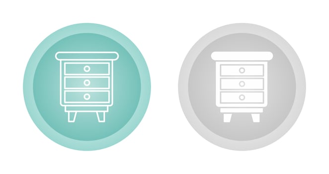 Chest Of Drawers Vector Icon