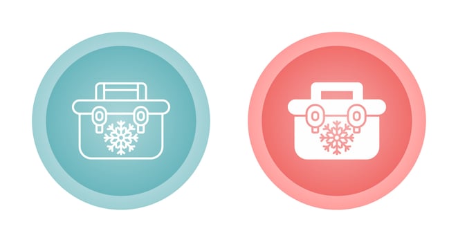 Portable Fridge Vector Icon