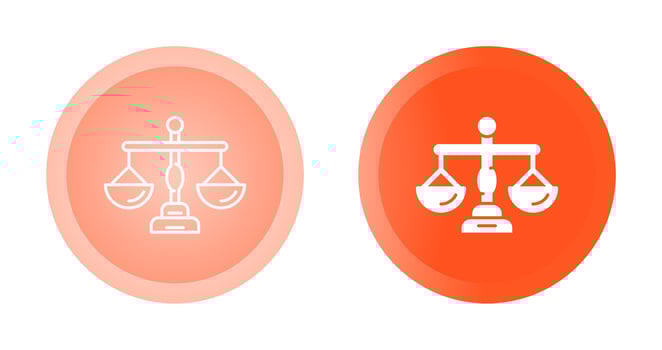 Justice Scale Vector Icon