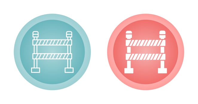 Police Line Vector Icon
