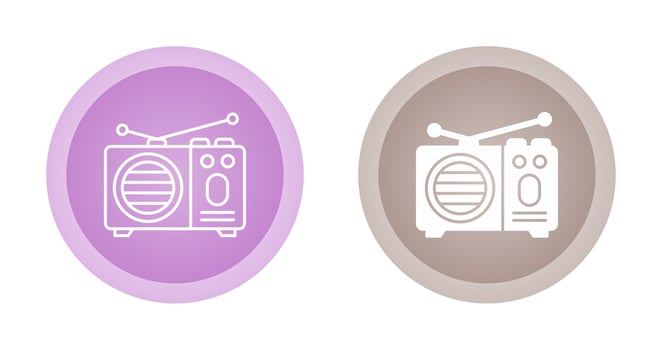 Radio Vector Icon