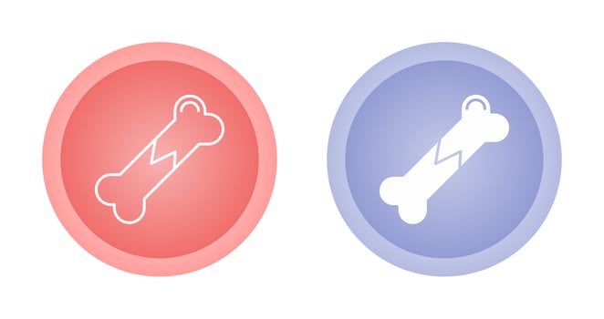 Broken Bone Vector Icon