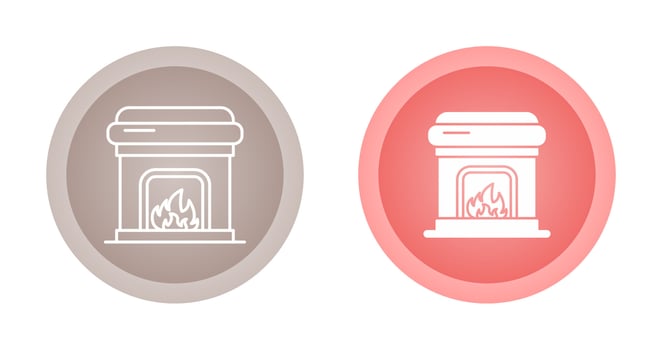 Fireplace Vector Icon
