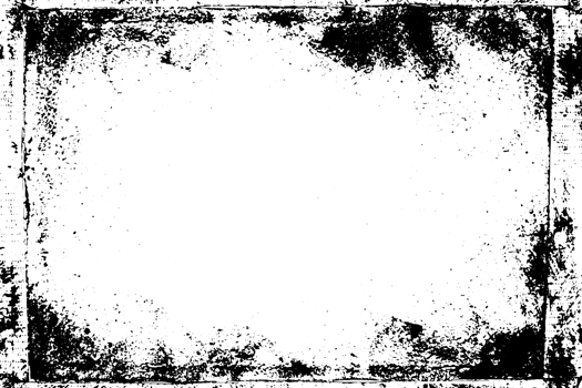 Grunge border texture background. Abstract frame overlay. PNG graphic illustration with transparent background.