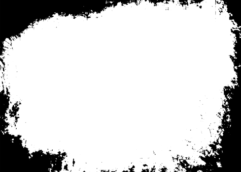 Grunge border texture background. Abstract frame overlay. PNG graphic illustration with transparent background.