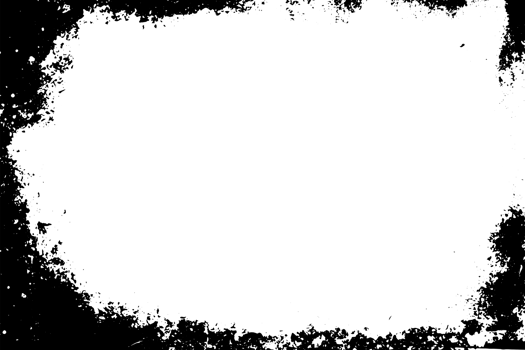 Grunge border texture background. Abstract frame overlay. PNG graphic illustration with transparent background.