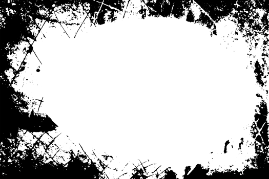 Grunge border texture background. Abstract frame overlay. PNG graphic illustration with transparent background.