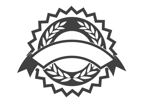 Black and white Label template png
