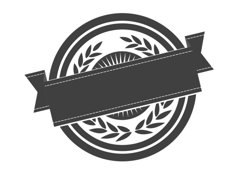 Black and white Label template png