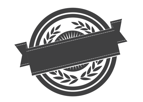 Black and white Label template png