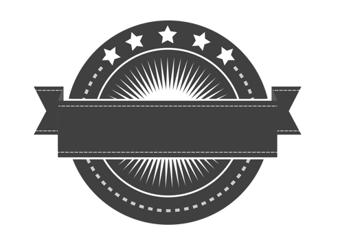 Black and white Label template png