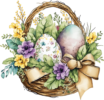 Watercolor Easter Traditional Elements png