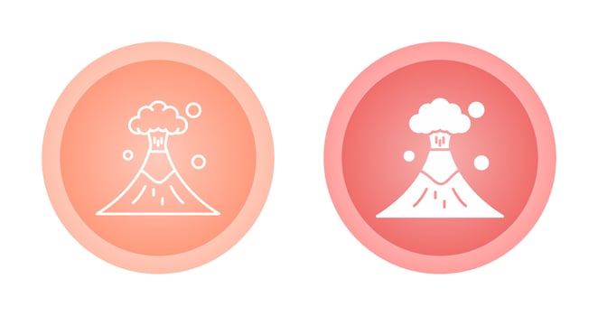 Volcano Vector Icon
