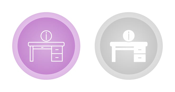 Information Desk Vector Icon