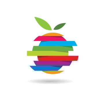 Orange logo design vector