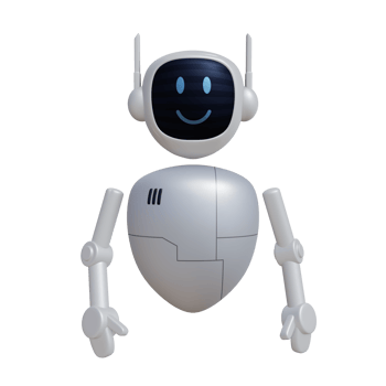 Robot 3d character png