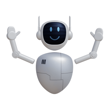 Robot 3d character png