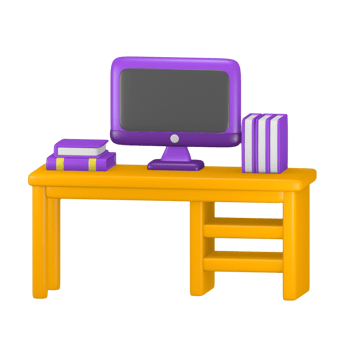 Creative Office 3D cute themed icon for presentation or social media post png