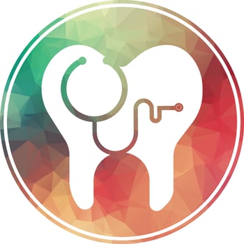 Dental stethoscope logo, Dental Clinic Logo Tooth abstract design vector