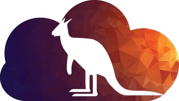 Kangaroo logo. kangaroo template vector design