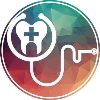 Dental stethoscope logo, Dental Clinic Logo Tooth abstract design vector