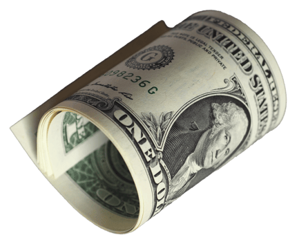 one dollar bill transparent PNG