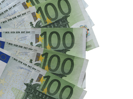 100 euro notes transparent PNG