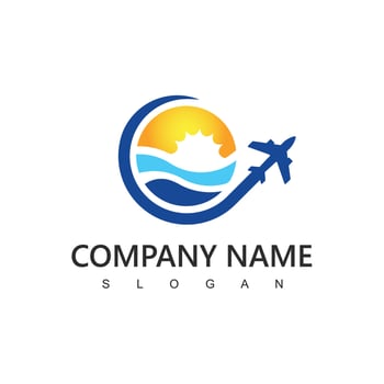 Tour And Travel Logo, Airplane  Icon vector
