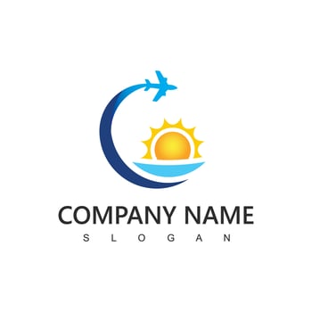 Tour And Travel Logo, Airplane  Icon vector