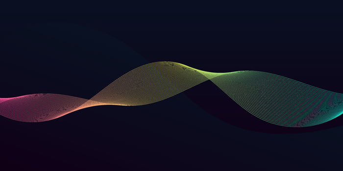 Modern Flow Colorful Wave Lines Digital Equalizer Background Design vector