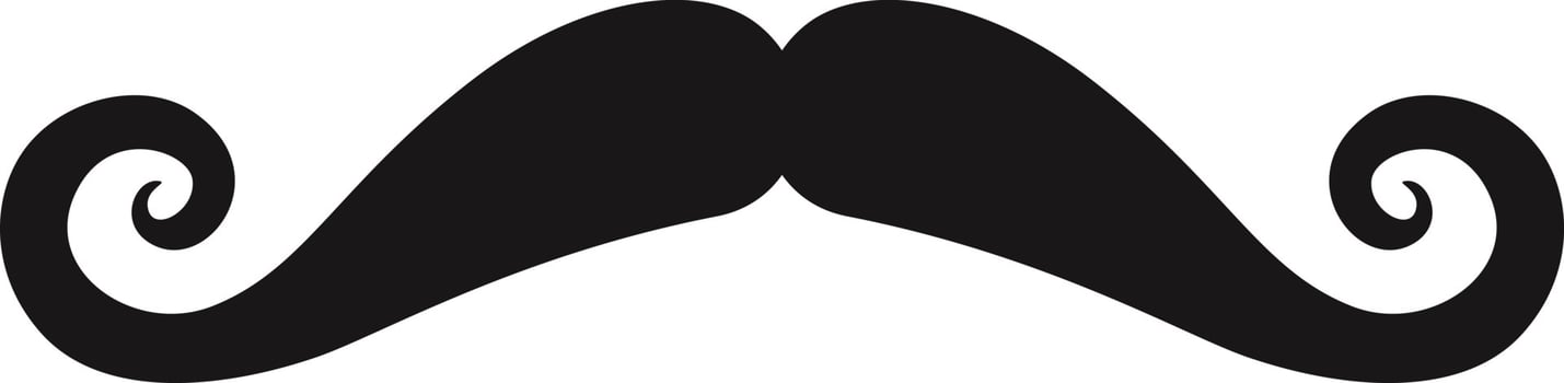 moustache cartoon illustration vector