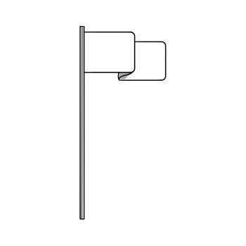 white flag in space png