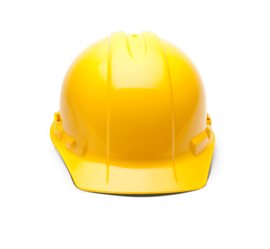 Isolated Yellow Hard Hat - Transparent PNG. png