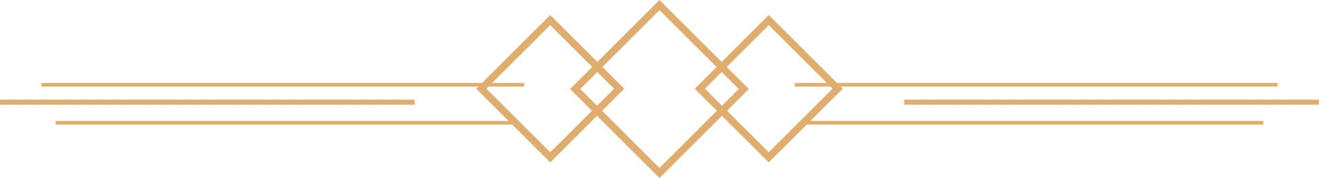 Golden Brown Art Deco Dividers Elements vector