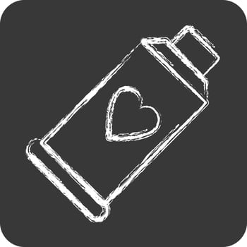 Icon Paint Tube. suitable for Paint Art Tools symbol. chalk Style. simple design editable. design template vector. simple illustration vector