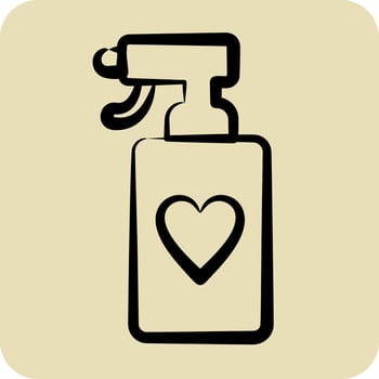 Icon Spray. related to Laundry symbol. hand drawn style. simple design editable. simple illustration vector