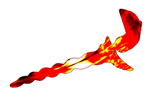 design symbol curve blade of Nusantara Malay traditional weapon png