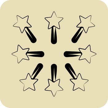 Icon Firework. related to Stars symbol. hand drawn style. simple design editable. simple vector icons