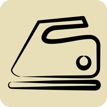 Icon Iron. suitable for education symbol. hand drawn style. simple design editable. design template vector