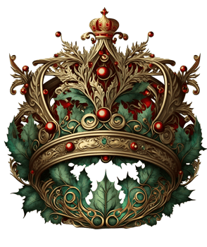 Royal Queens crown watercolor clipart, png