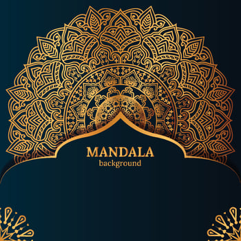Luxury mandala background with golden arabesque pattern arabic islamic east style vector