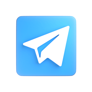 3d icon logo telegram png