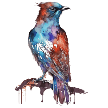 Thunderbird watercolor illustration isolated, png