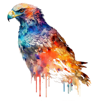 Thunderbird watercolor illustration isolated, png
