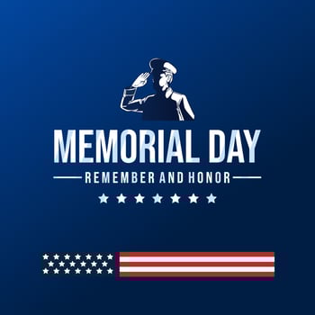 Memorial Day - Remember and Honor Poster vector