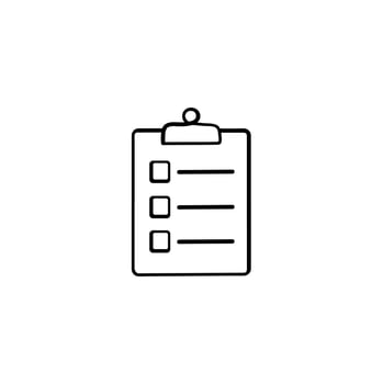 Checklist Line Style Icon Design vector