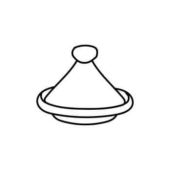 Pot Tagine Line Simple Creative Logo vector