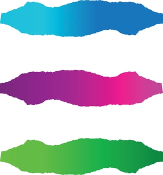 Colorful brush strokes illustration design vector