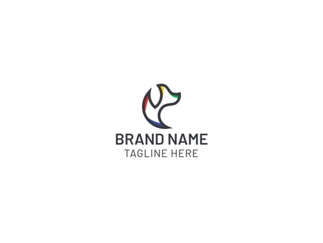 MInimal animal logo design vector
