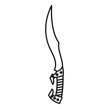 Survival Knife Icon for Logo ... vector
